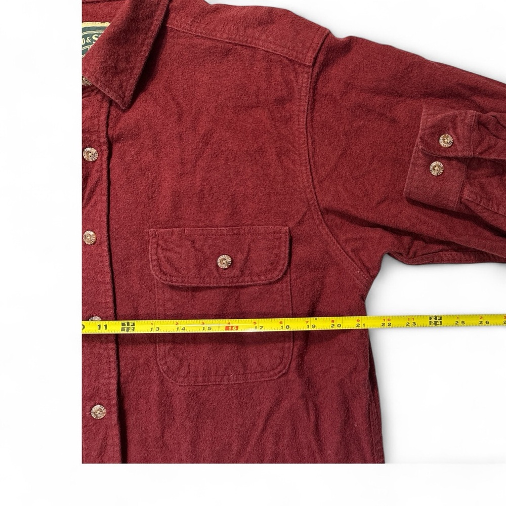 Field & Stream‎ Men's Burgundy Button-Down Shirt - Picture 4 of 5
